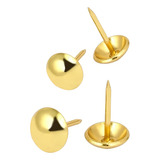 Tachinha Percevejo Latonado Dourado Com 100 Pecas 11x10mm