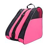 Tachiuwa Capa De De Patins De 3 Camadas Bolsa De Ajustável Bolsa De Patins Em Bolsa De Patins De Velocidade Com Malha Respiráv Rosa Rosa