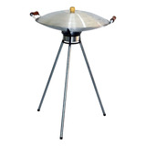 Tacho 50cm Tipo Arado Feito Em Aluminio Com Fogareiro