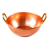 Tacho De Cobre Puro Com Alças Liga De Bronze 1 Litro