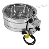 Tacho Elétrico Industrial 8 Litros Aço Inox 3000w Cor Prateado Frequência 60 Voltagem 110v