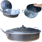Tacho Fundo Tipo Disco Arado 100 Aluminio Grande Com Tampa