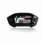Tacômetro De Moto Elétrica Velocímetro De Motocicleta Tacômetro Universal Medidor Digital LCD Medidor De Nível De Combustível Para 1 2 4 Cilindros