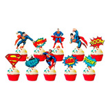 Tag De Cupcake Superman 20 Tags