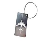 Tag De Mala De Viagem Com Alça De Aço Identificador De Bagagem De Avião Etiqueta De Identificação De Bagagem Prata