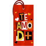 Tag Em Mdf Declaração Te Amo Coração Apaixonado