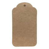 Tag Kraft Papel Pardo Quadrada Para Roupa Cordão 100 Uni
