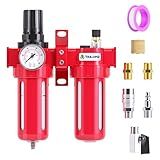 TAILONZ PNEUMATIC Filtro De Ar De Liga De Alumínio NPT 0 150PSI 1 2 Polegada Regulador Filtragem Lubrificação Filtro De Partículas Filtro Coalescente Secador Dessecante E Regulador De Ar