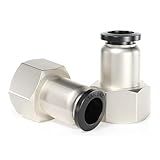 TAILONZ PNEUMATIC Tubo Fêmea Reto De 6 Mm OD X 1 8 Polegada BSP Rosca Push To Connect Fittings PCF6 01 Pacote Com 10
