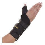 Tala Para Tendinite Em Neoprene Com Polegar Preto Artipé Tamanho Direito G