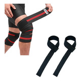 Tala Straps Algodão Agachamento Faixa Elástica Joelheira