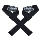 Tala Straps Crossfit Exercício Musculação Academia Par Spank Cor Preto