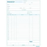 Talão De Pedido Pauta Branca 1 18 139x209mm 2 Vias 50 Folhas Pacote Com 20
