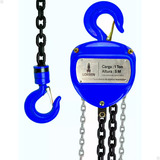 Talha Manual 1 Tonelada 1000 Kg Corrente 5 Metros Lorben