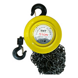 Talha Manual 1 Tonelada 1000kg Com Corrente 3 Metros Tnt