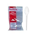 Talher Descartável Transparente Colher De Plástico 100unds