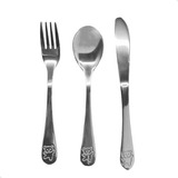Talher Infantil 3 Peças Aço Inox Garfo Colher Faca