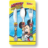 Talher Infantil Inox Do Mickey Disney Carros Princesas Garfo