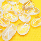 Talismã Jogo De Runas Pedra Quartzo Cristal C instruções
