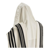 Talit Gadol Clássico Super Premium Estilo Chabad Kipá