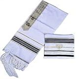 Talit Preto E Dourado 60x180 Cm De Israel