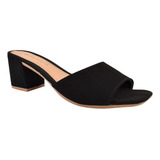 Tamanco Feminino Chinelos Mule Slide Salto Alto Médio Moda