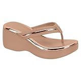 Tamanco Plataforma Anabela Conforto Ortopédico Macio 8455 305 Beira Rio Nude BR Adulto Numérico 38