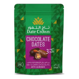 Tâmaras Com Amendoas Chocolate Ao Leite Date Crown 250g