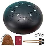 Tambor De Chuva Tambor De Chuva Atualizado Para Exterior Tambor De Chuva Para Jardim 20 Notas De 15 Cm Sinos De Chuva Para Fora Tambor De Língua De Aço Tambor De Língua Preto 