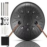 Tambor De Língua De Aço 28 Notas 15 Cm D Key Tank Drum Handpan Drum Instrumento De Percussão Para Meditação Entretenimento Educação Musical Concerto Cura Mental Ioga