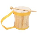 Tambor De Pele De Carneiro Bongo Tambor De Mão Kit De Instrumento De Percussão Profissional De Madeira Tambor Com Bastão Conveniente Para Transportar Para Apresentações Festas 