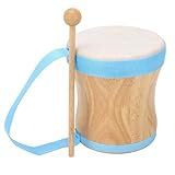 Tambor De Pele De Carneiro Bongo Tambor De Mão Kit De Instrumento De Percussão Profissional De Madeira Tambor Com Bastão Conveniente Para Transportar Para Apresentações, Festas,