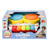 Tambor Musical Piano Super Baby Luz E Som R3320 Bbr Toys