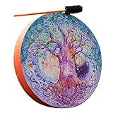 Tambor Xamânico Percussão Love Tree Tambores Xamânicos Para Homens E Mulheres Tambor Adulto Reflexão E Meditação Mão Com Artelo