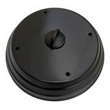 Tampa Abafador De Pizza Em Alúminio 40cm Grande Preto Grelha