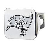 Tampa Bay Buccaneers Capa De Engate De Metal Cromada 5 Cm Quadrada Tipo III