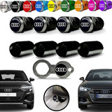 Tampa Bico Valvula Antifurto Pneu Audi Q5 Q3 Q7 Capa Preto