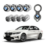 Tampa Bico Válvula Antifurto Pneu Bmw Capa Cromado