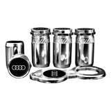 Tampa Bico Valvula Antifurto Pneu Capa Cromado Audi A1 A3 A4