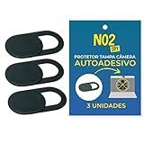 Tampa Câmera Webcam Cover 3 Unidades Preto Original NO2SPY Ultrafino Autoadesivo Proteção De Privacidade Universal Notebook Tablet