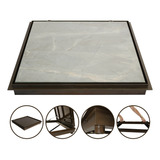 Tampa Casa De Maquina Rebaixada Em Aluminio 110x110 Cm