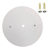 Tampa Cega Canopla Redonda 14cm P Trilho Kit 2x 4 Parafusos