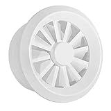 Tampa De Saída De Ventilação Tampa De Saída De Ventilação ABS Ajustável Respiro De Ar Redondo Branco Respiro De Saída De Ventilação Para Ventilador De Conduta Em Linha 200mm