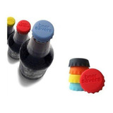 Tampa De Silicone Garrafa Cerveja Refrigerante Suco 6 Peças