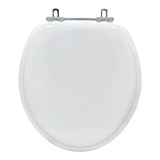 Tampa De Vaso Almofadada Luxo Convencional Oval Branco