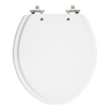 Tampa De Vaso Poliéster Convencional Branco Para Bacia Oval