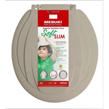 Tampa De Vaso Sanitário Mebuki Universal Oval Cor Areia