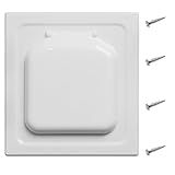 Tampa De Ventilação De Secadora Externa De 10 Cm Para Aberturas De Substituição De Secadora De Roupas Compatibilidade Com Tampa De Ventilação Externa De 10 Cm