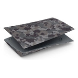 Tampa Do Console Playstation 5 Standard Gray Camouflage Carcaça Skin De Console