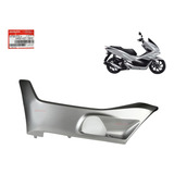 Tampa Lateral Piso Esquerda Pcx150 2019 Prata Original Honda